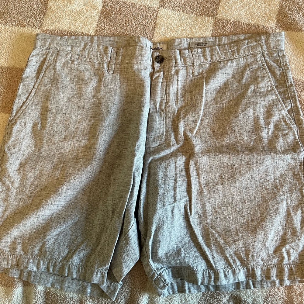 Men's Linen Gray Shorts - Goodfellow